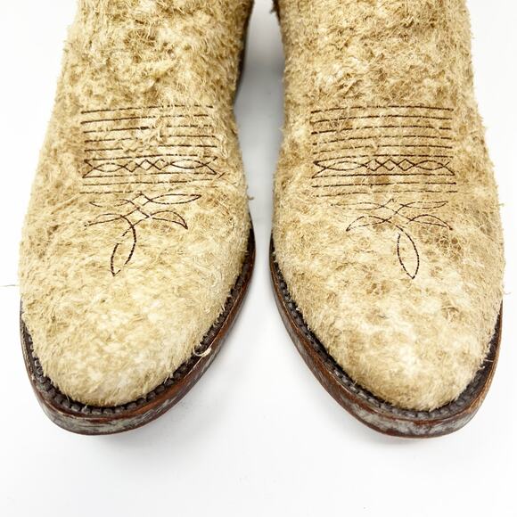 Old Gringo Suede Distressed Western Cowboy Boots Tan Size 7.5 B - Picture 7 of 15